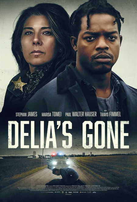 L'affiche de Delia's gone reflète bien le climat lourd du film
