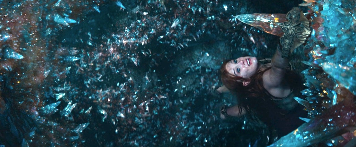 Critique enthousiaste de La Demoiselle et le dragon car ce film comporte plusieurs scènes particulièrement captivantes